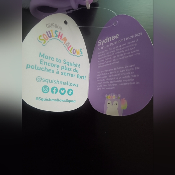 SQUISHMALLOWS CLIP (SYDNEE) NWT - Picture 5 of 5